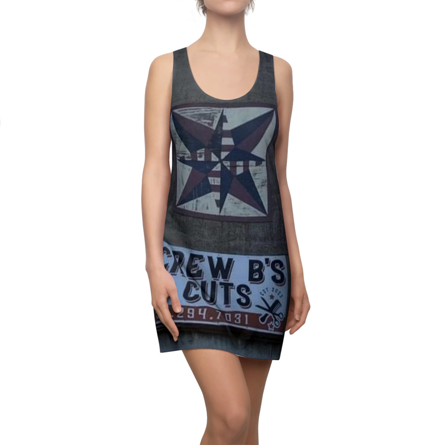 Crew B’s Cuts Women's Cut & Sew Racerback Dress (AOP)