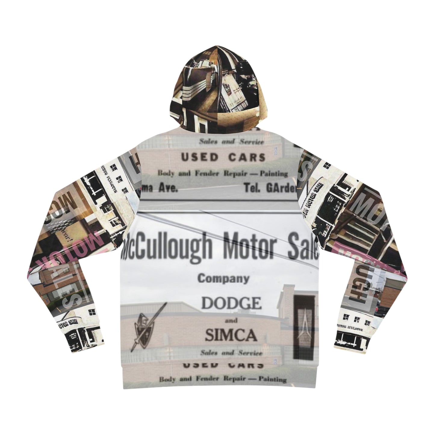 McCullough Motors Dodge Fashion Hoodie (AOP) Temple of Tickle Britches