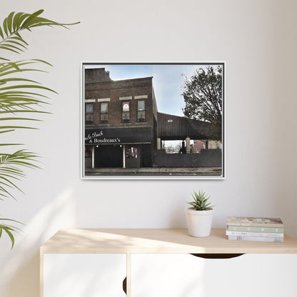 Uncle Buck & Boudreaux’s Framed Matte Canvas Art - Uncle Buck & Boudreaux's Street Scene Decor