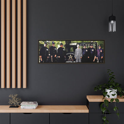 Keystone Cops Vintage Framed Canvas Wall Art