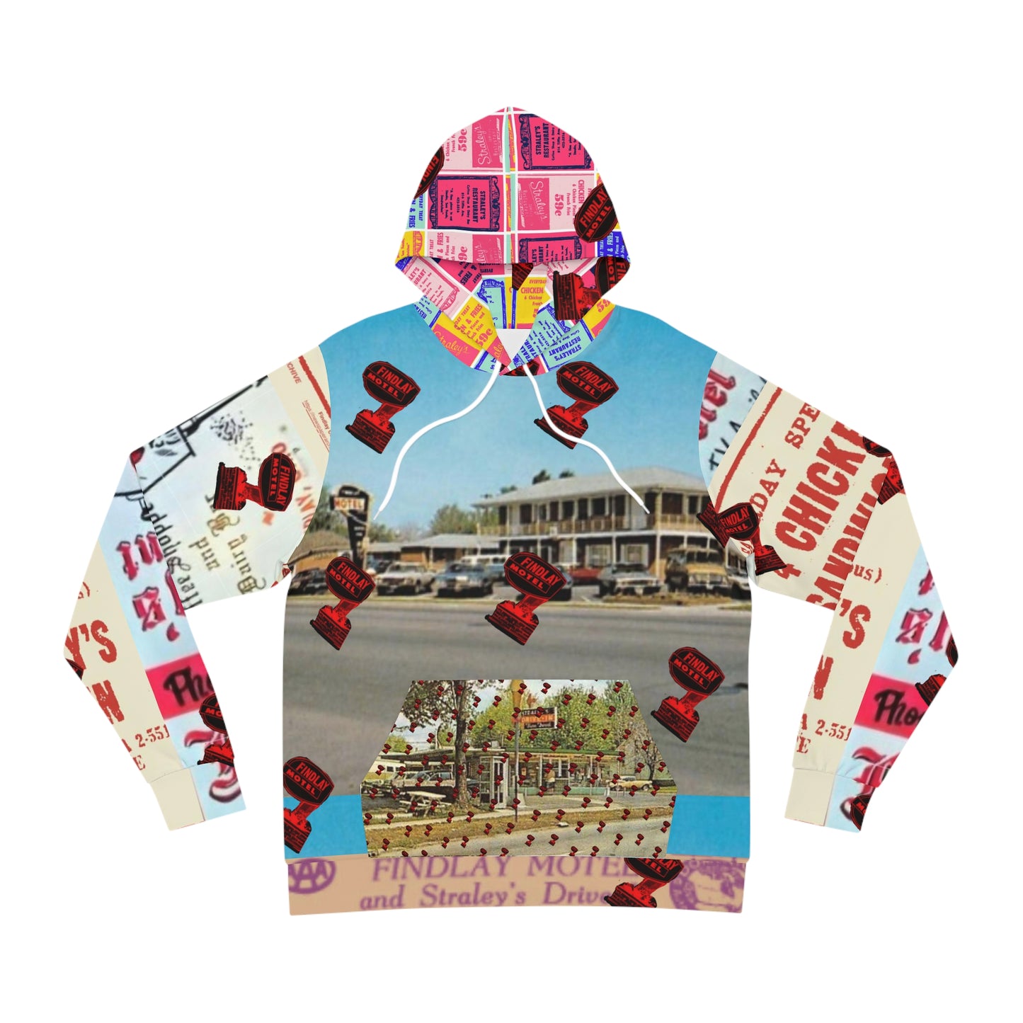 Findlay Motel and Straley’s Drive-In Fashion Hoodie (AOP)