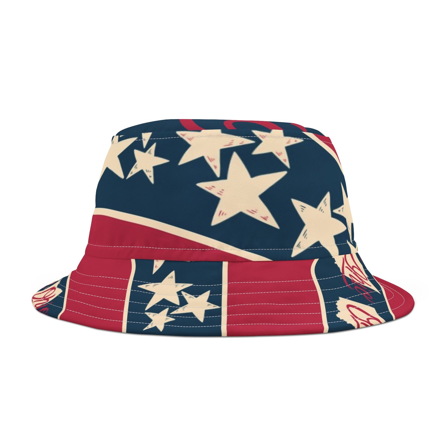 OHIO RED WHITE AND BLUE Bucket Hat (AOP)