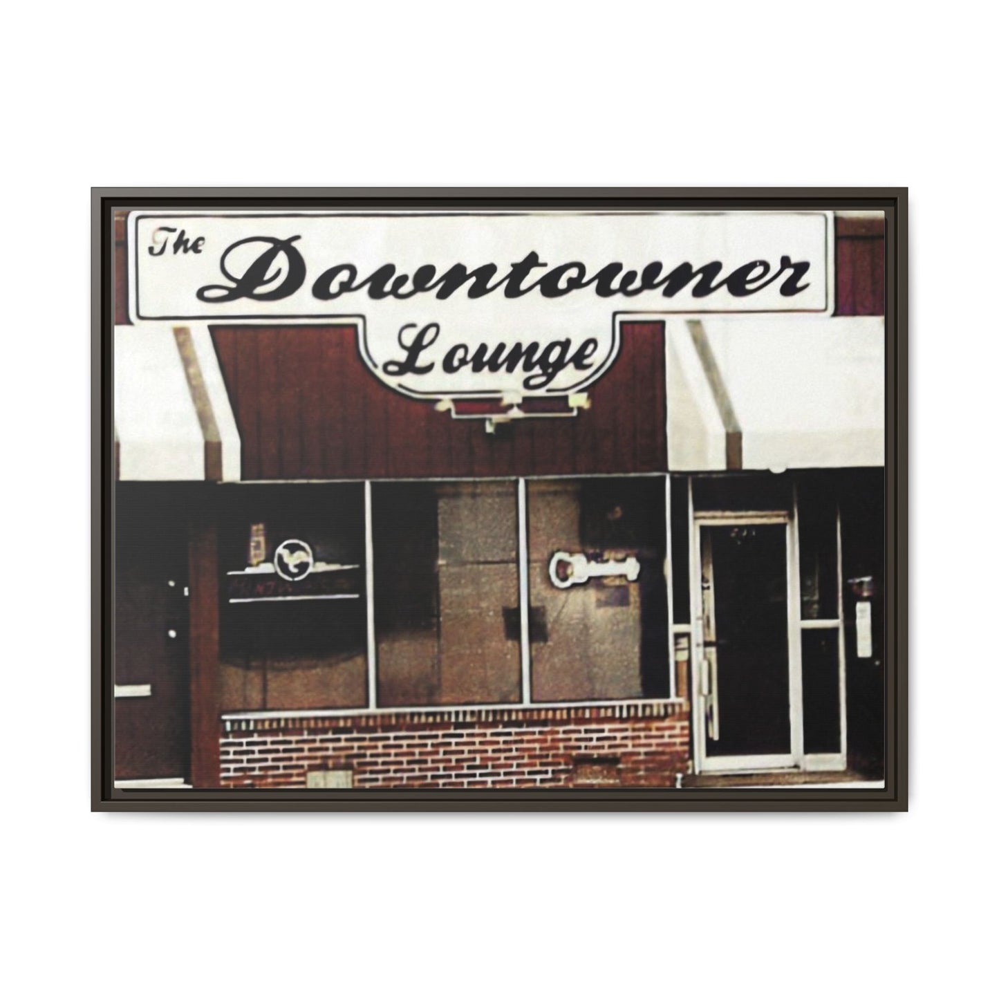 DownTowner Lounge Matte Canvas, Framed (Multi-color)