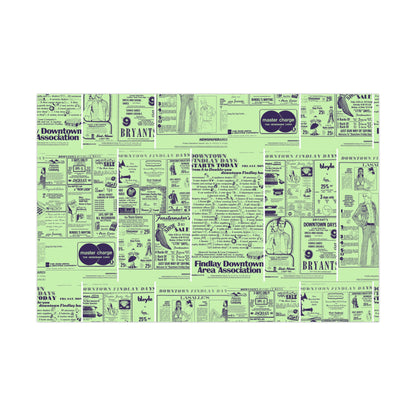 Downtown Findlay Days Mint Chip Gift Wrap