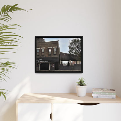 Uncle Buck & Boudreaux’s Framed Matte Canvas Art - Uncle Buck & Boudreaux's Street Scene Decor