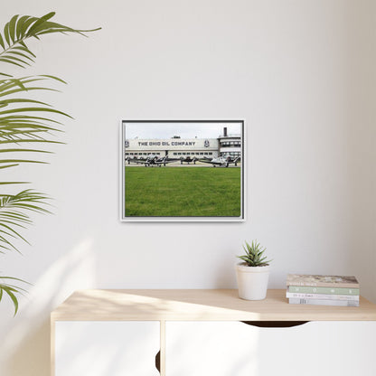 Findlay Airport Vintage Framed Canvas Art - The Ohio Oil Company