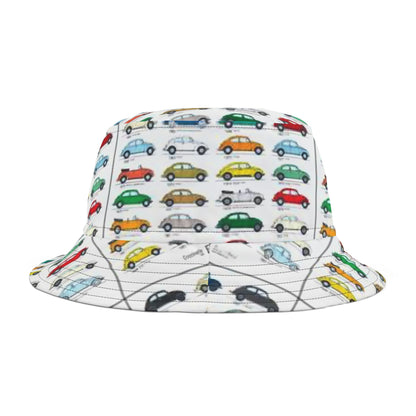 EVOLUTION OF THE VW BEETLE  Bucket Hat (AOP)