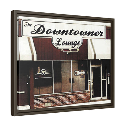 DownTowner Lounge Matte Canvas, Framed (Multi-color)