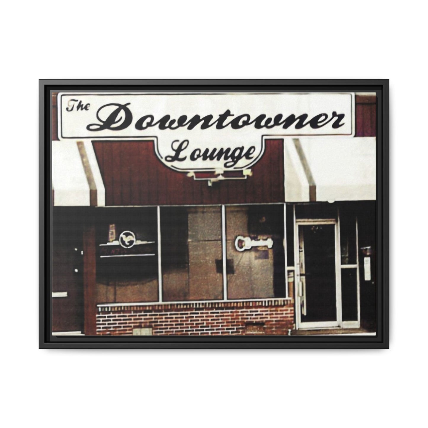 DownTowner Lounge Matte Canvas, Framed (Multi-color)