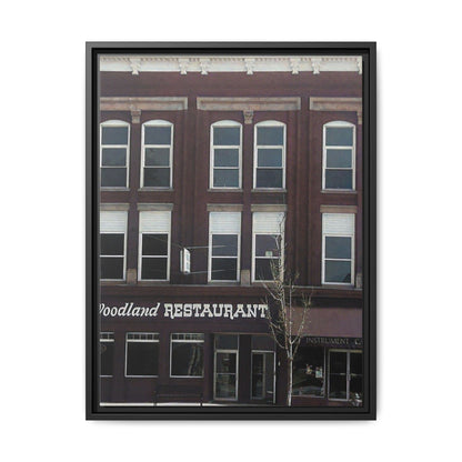 Woodland Restaurant Findlay O. Framed Matte Canvas Print - Woodland Restaurant Art for Home Decor