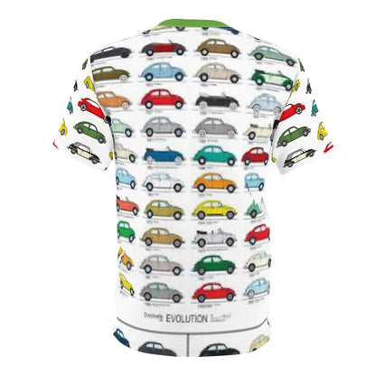 Evolution of VW Beetle Unisex Cut & Sew Tee (AOP)