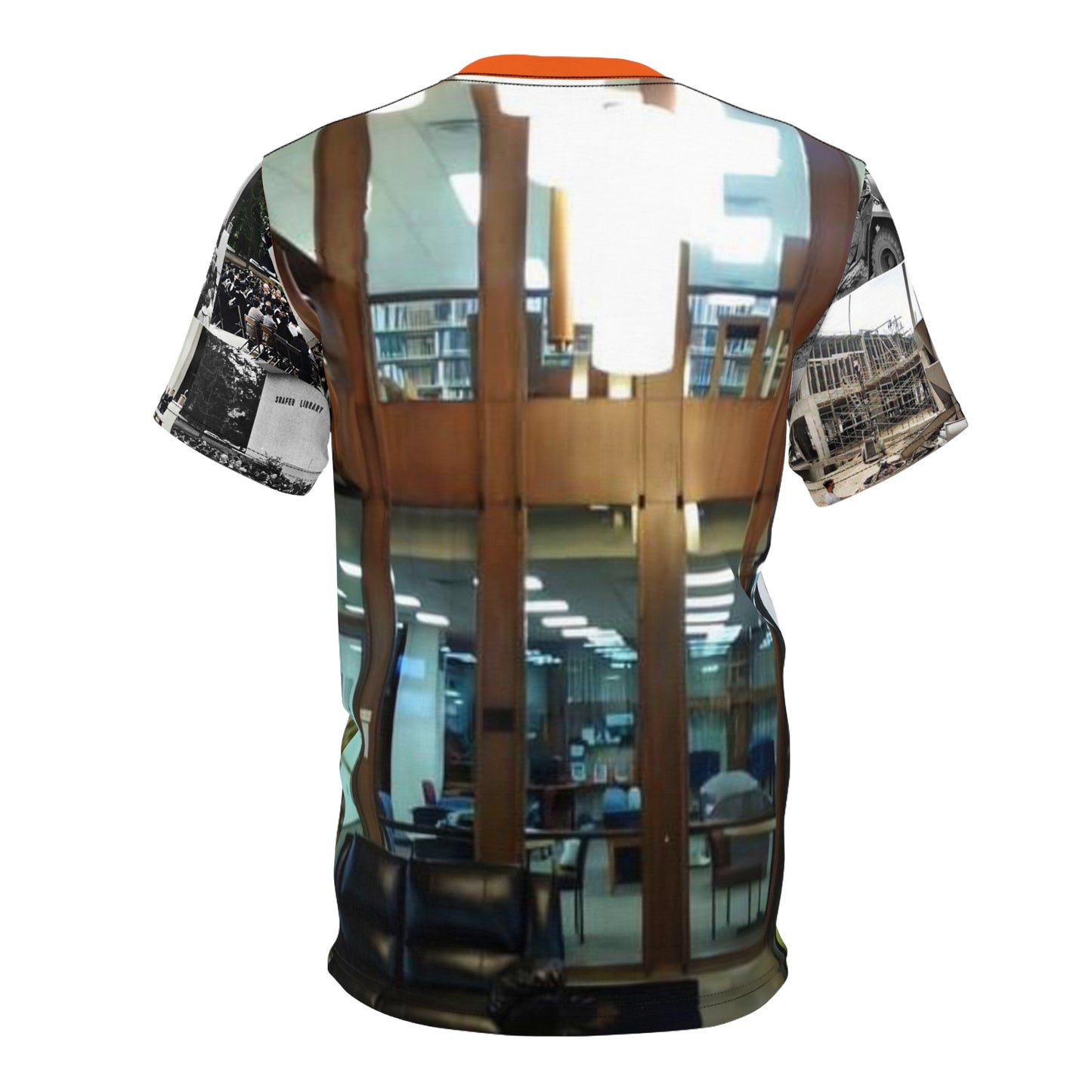 University of Findlay Shafer Library Unisex Cut & Sew Tee (AOP)