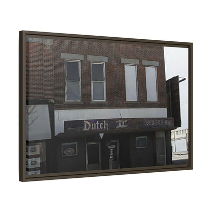 Dutch II Vintage Dutch Bar Framed Canvas Print - Retro Wall Art