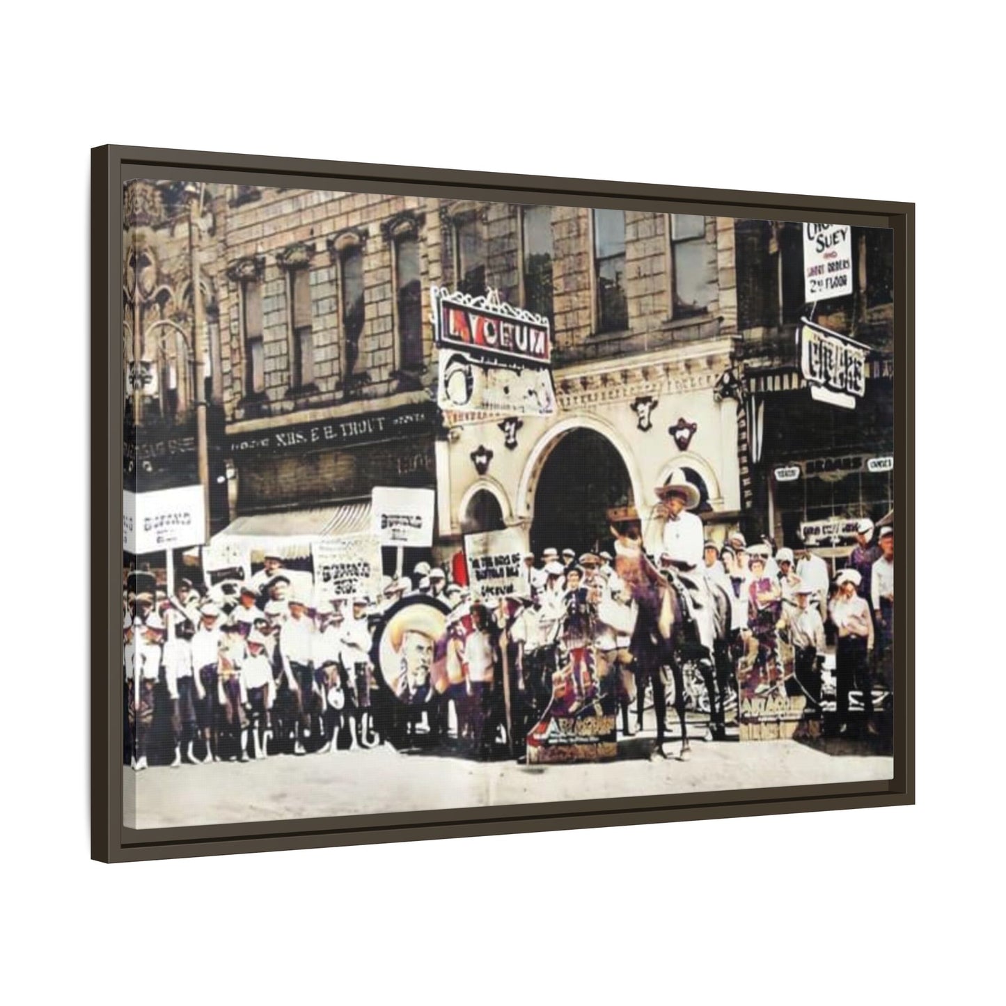 Lyceum Teater Matte Canvas, Framed (Multi-color)