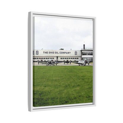 Findlay Airport Vintage Framed Canvas Art - The Ohio Oil Company