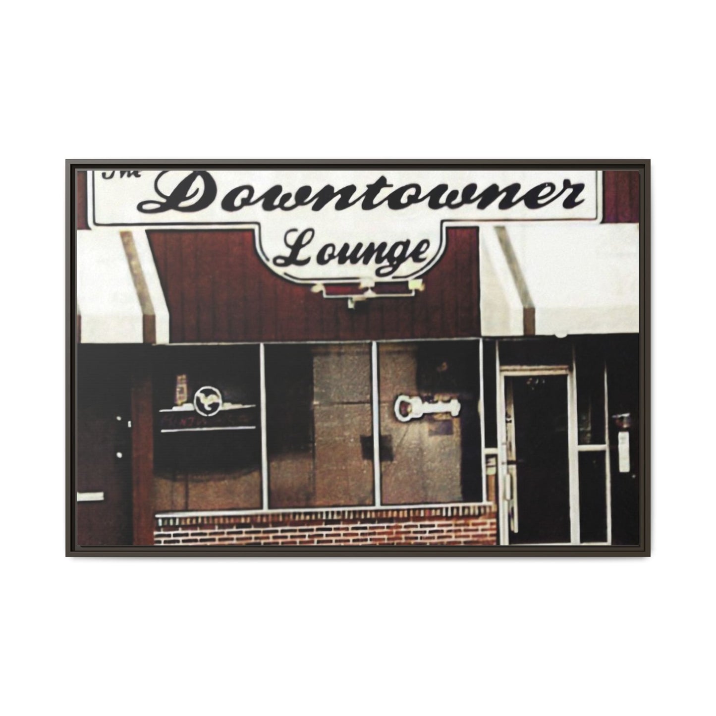 DownTowner Lounge Matte Canvas, Framed (Multi-color)