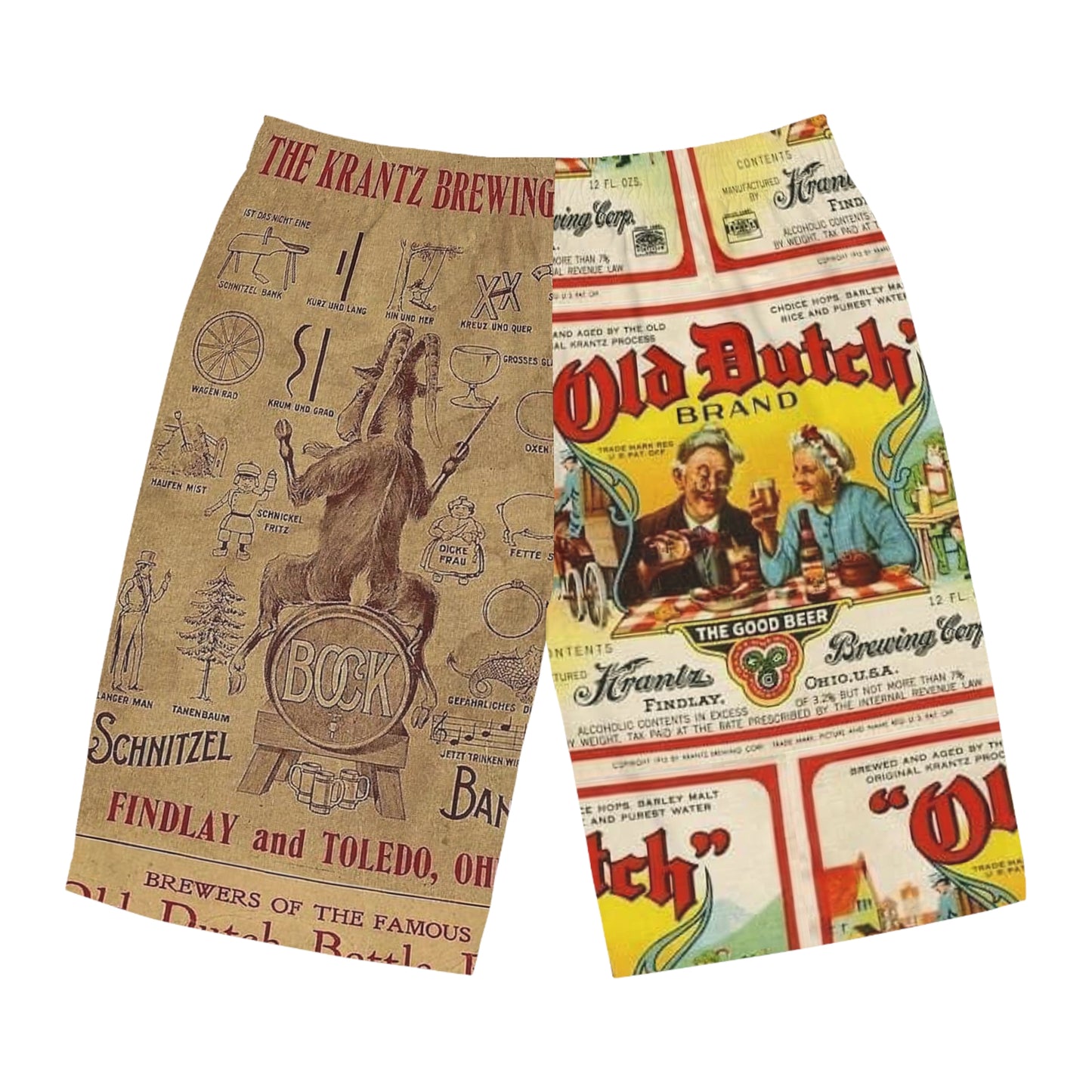 Krantz Old Dutch Men's Board Shorts (AOP)