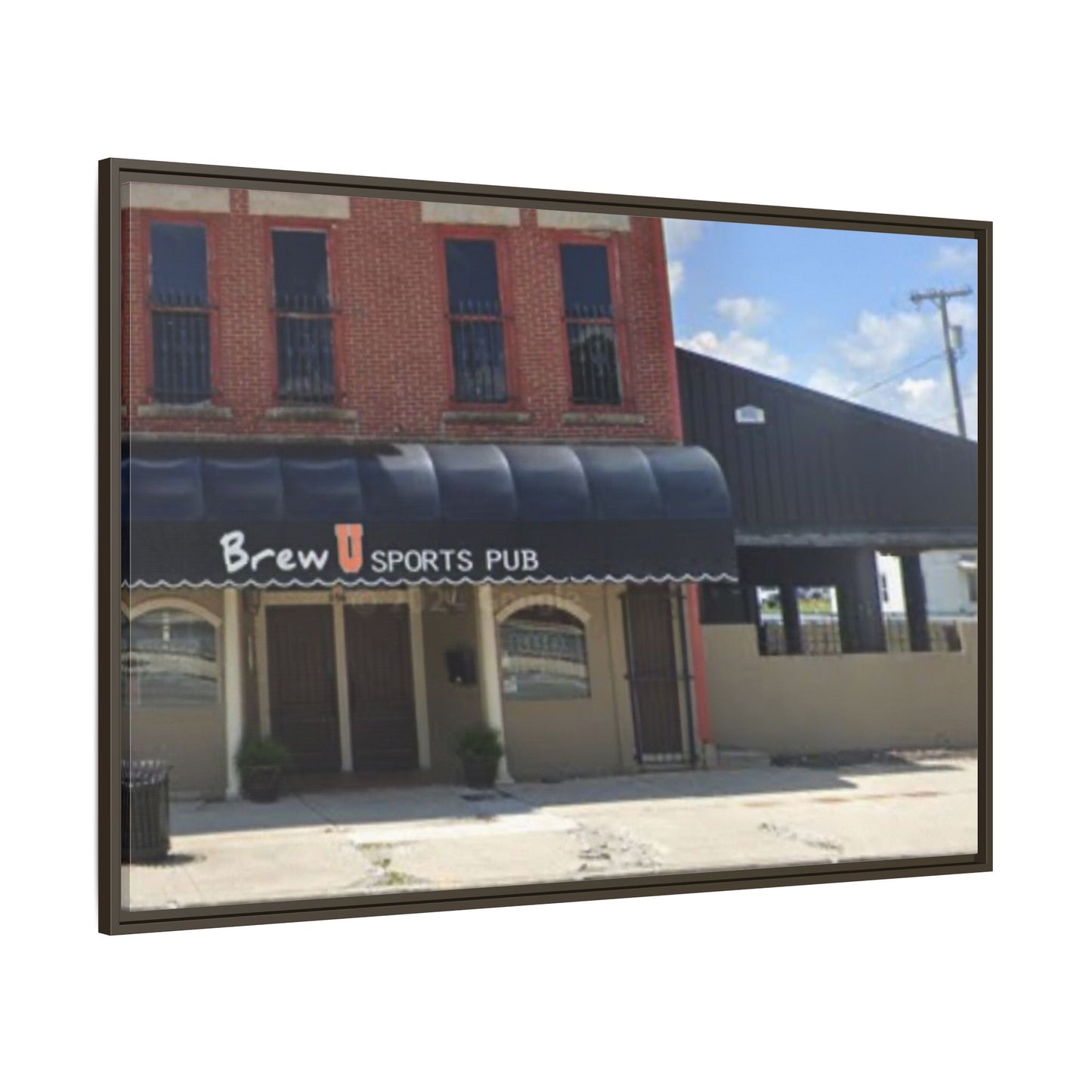 Brew U Framed Matte Canvas Wall Art - Brew Pub Sports Theme