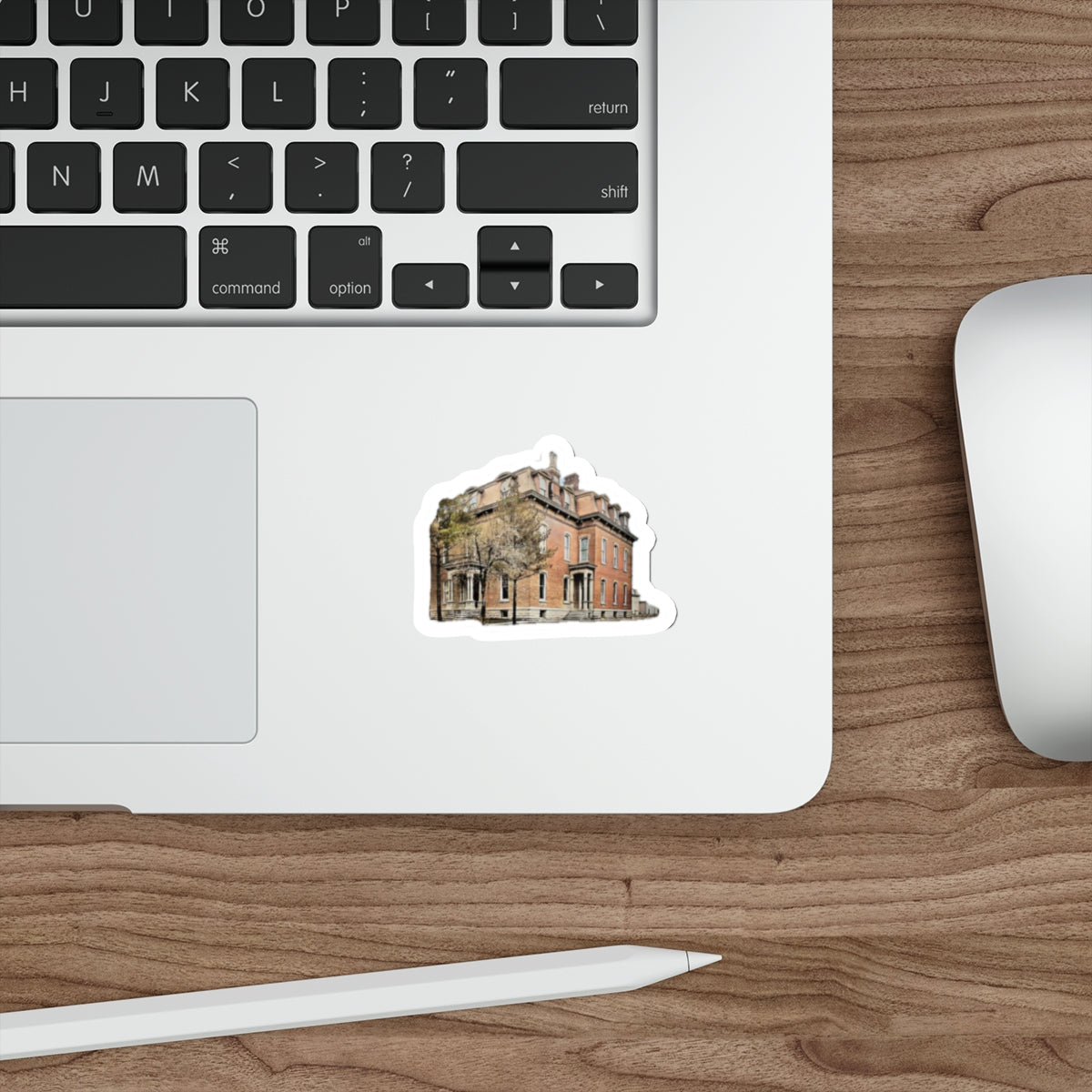 E P Jones Mansion Findlay O Color outlineDie-Cut Stickers