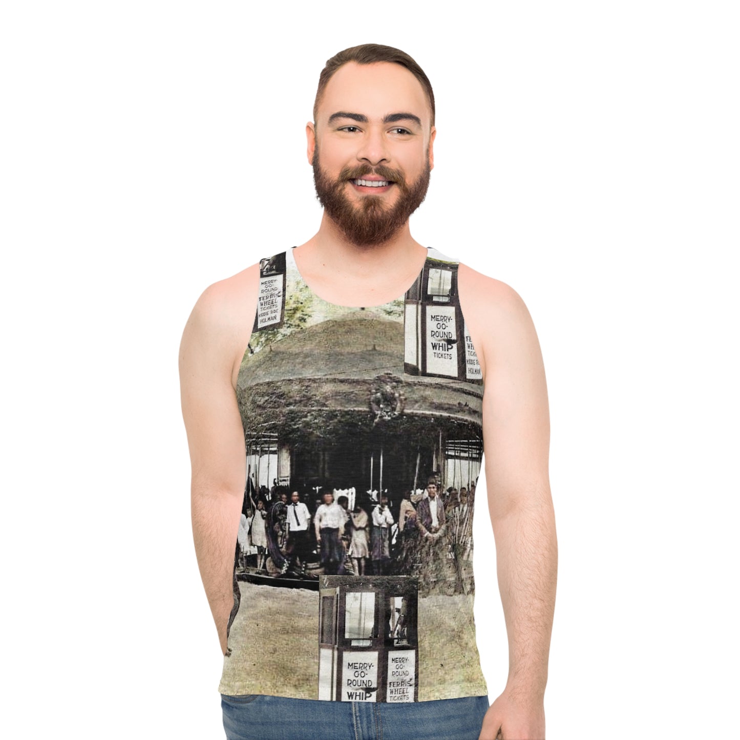 [House of] Mirth -Go-Round Unisex Tank Top (AOP)