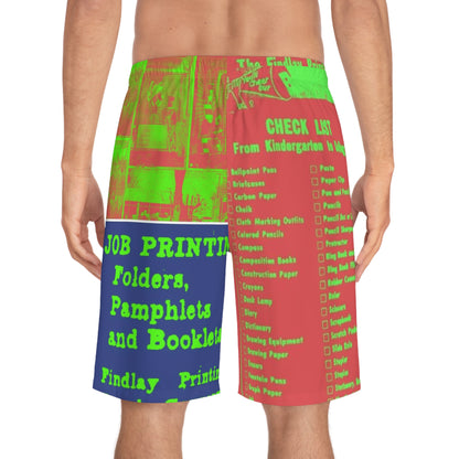 Findlay Printing & Supply Co Men's Board Shorts (AOP)