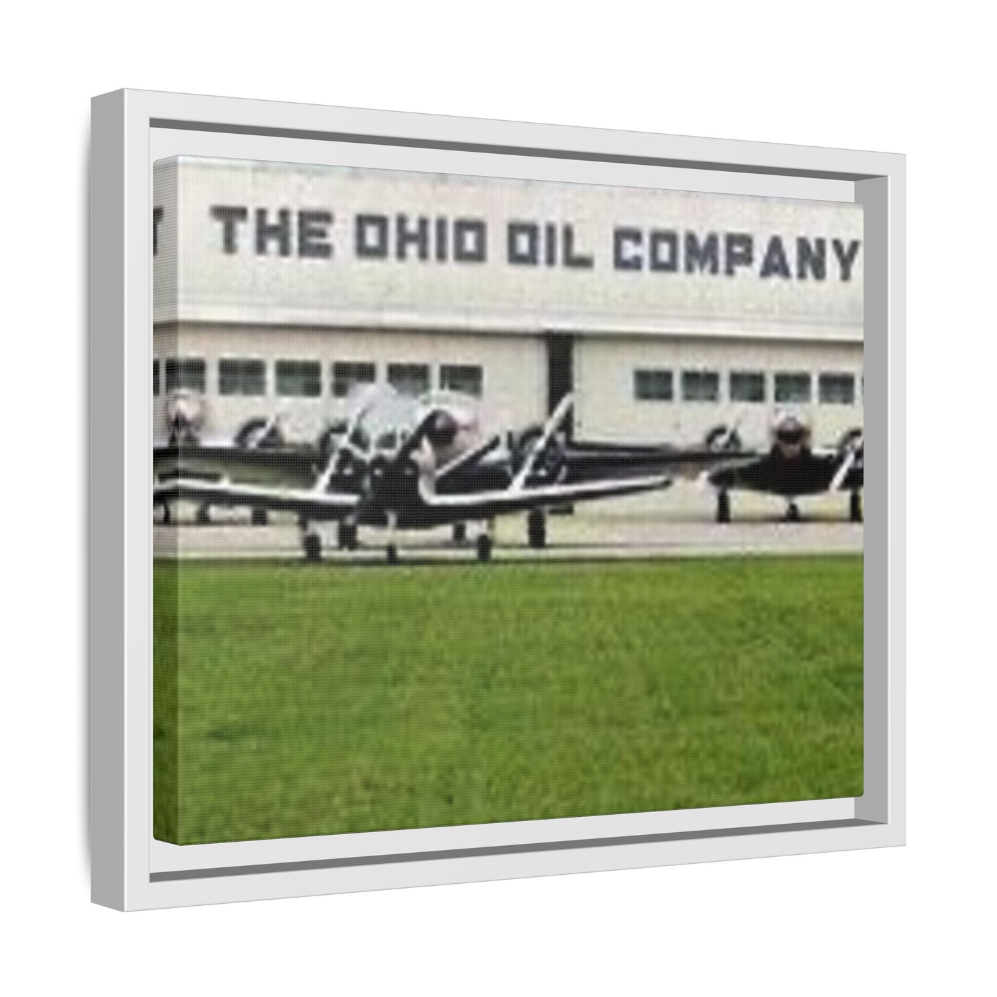 Findlay Airport Vintage Framed Canvas Art - The Ohio Oil Company