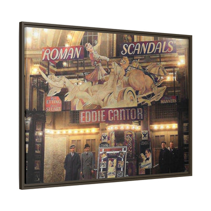 Roman Scandals Royal Theater Vintage Theater Framed Matte Canvas | Eddie Cantor Art