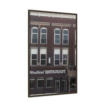 Woodland Restaurant Findlay O. Framed Matte Canvas Print - Woodland Restaurant Art for Home Decor