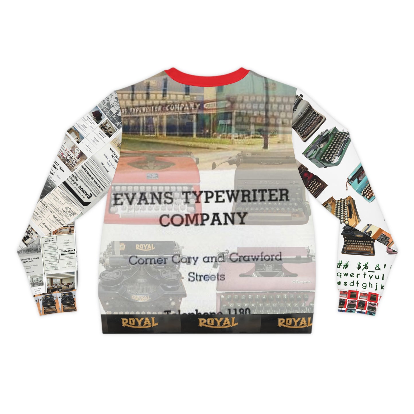 Evans Typewriter Company Lightweight Sweatshirt (AOP)