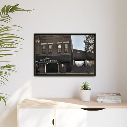 Uncle Buck & Boudreaux’s Framed Matte Canvas Art - Uncle Buck & Boudreaux's Street Scene Decor