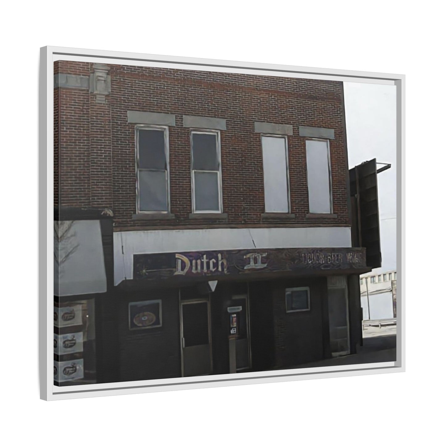 Dutch II Vintage Dutch Bar Framed Canvas Print - Retro Wall Art