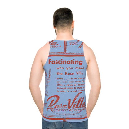 Rose Villa Unisex Tank Top (AOP)