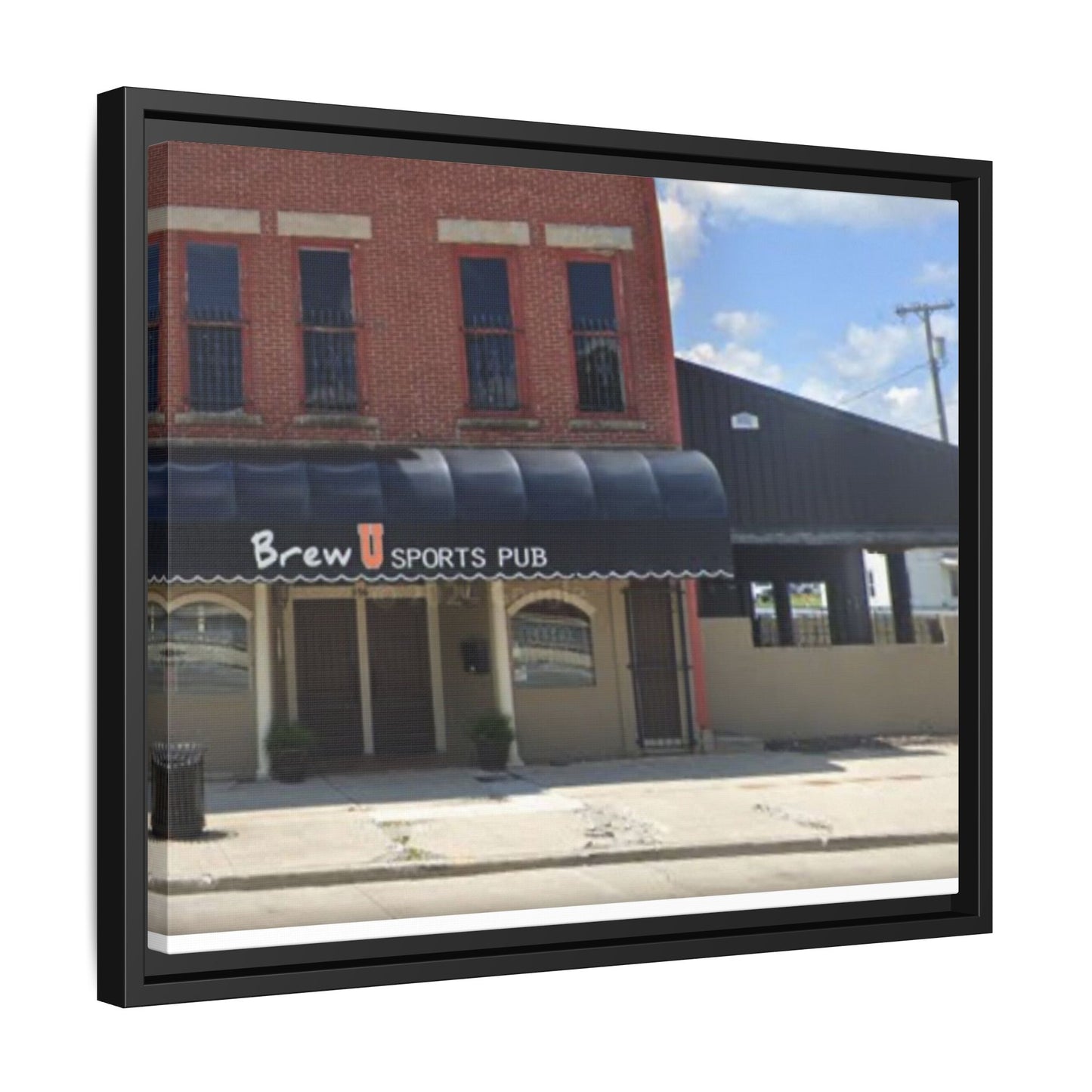 Brew U Framed Matte Canvas Wall Art - Brew Pub Sports Theme