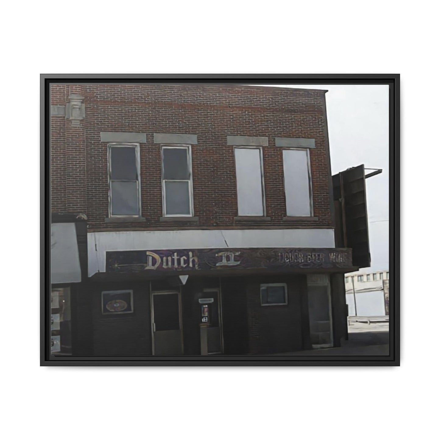 Dutch II Vintage Dutch Bar Framed Canvas Print - Retro Wall Art