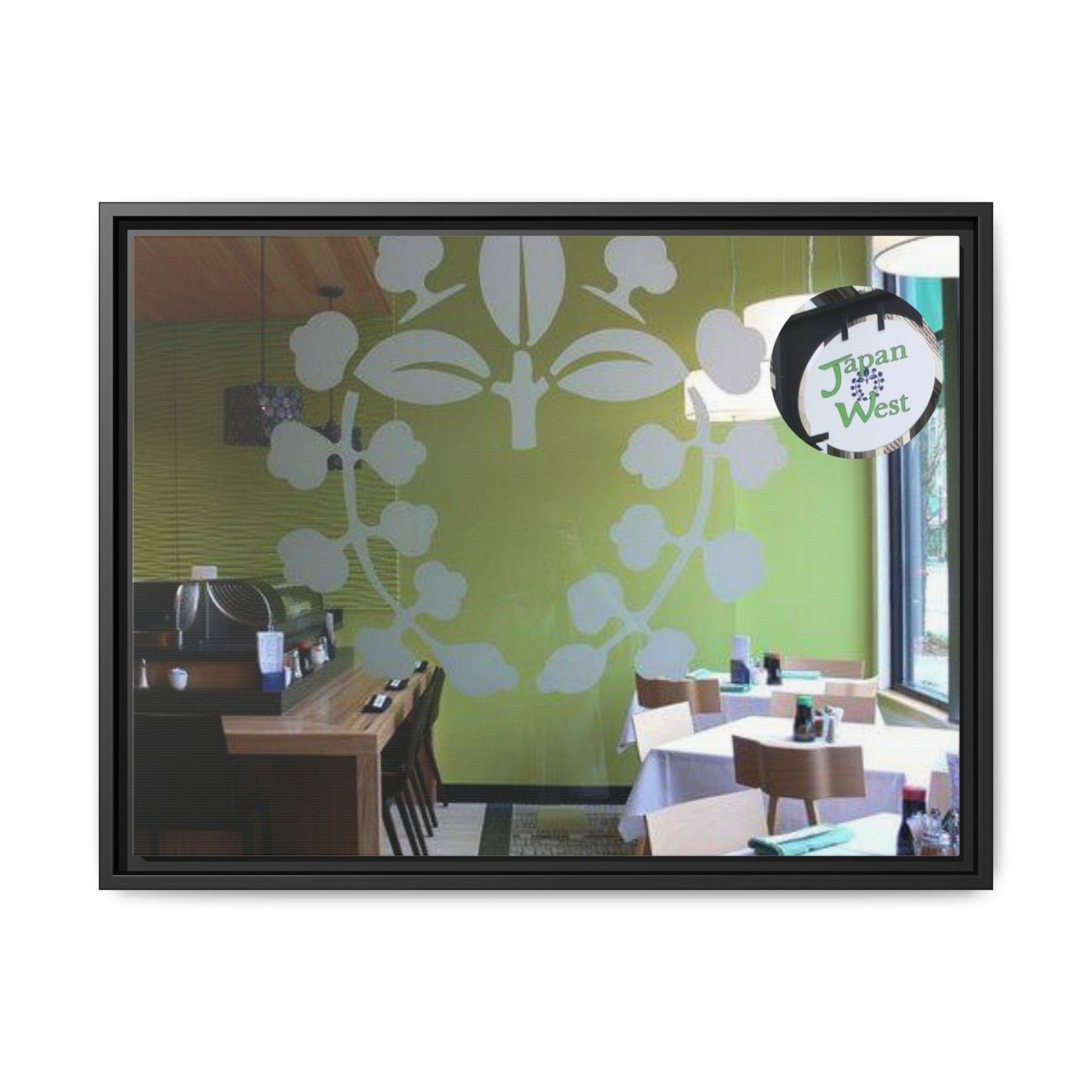 Japan West Findlay O. Modern Botanical Canvas Art - Framed Wall Decor for Dining Spaces