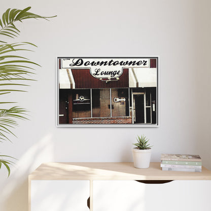 DownTowner Lounge Matte Canvas, Framed (Multi-color)