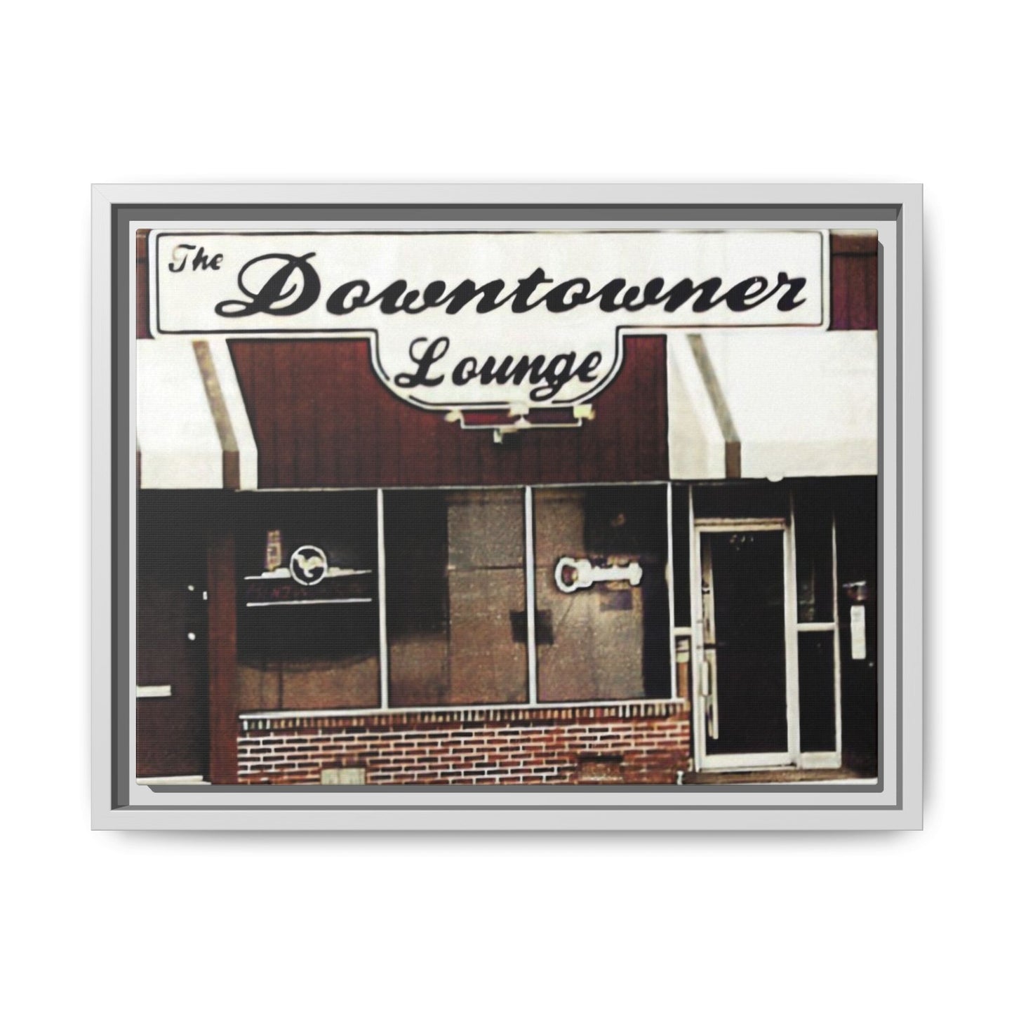 DownTowner Lounge Matte Canvas, Framed (Multi-color)