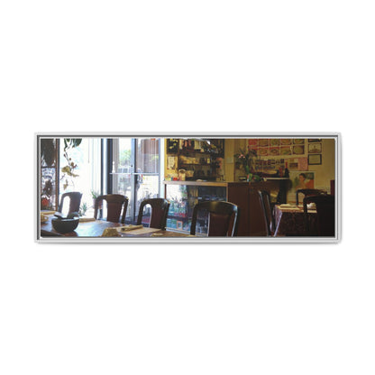 China Rose Findlay, O. Framed Matte Canvas Art - Vintage Chinese Restaurant Scene