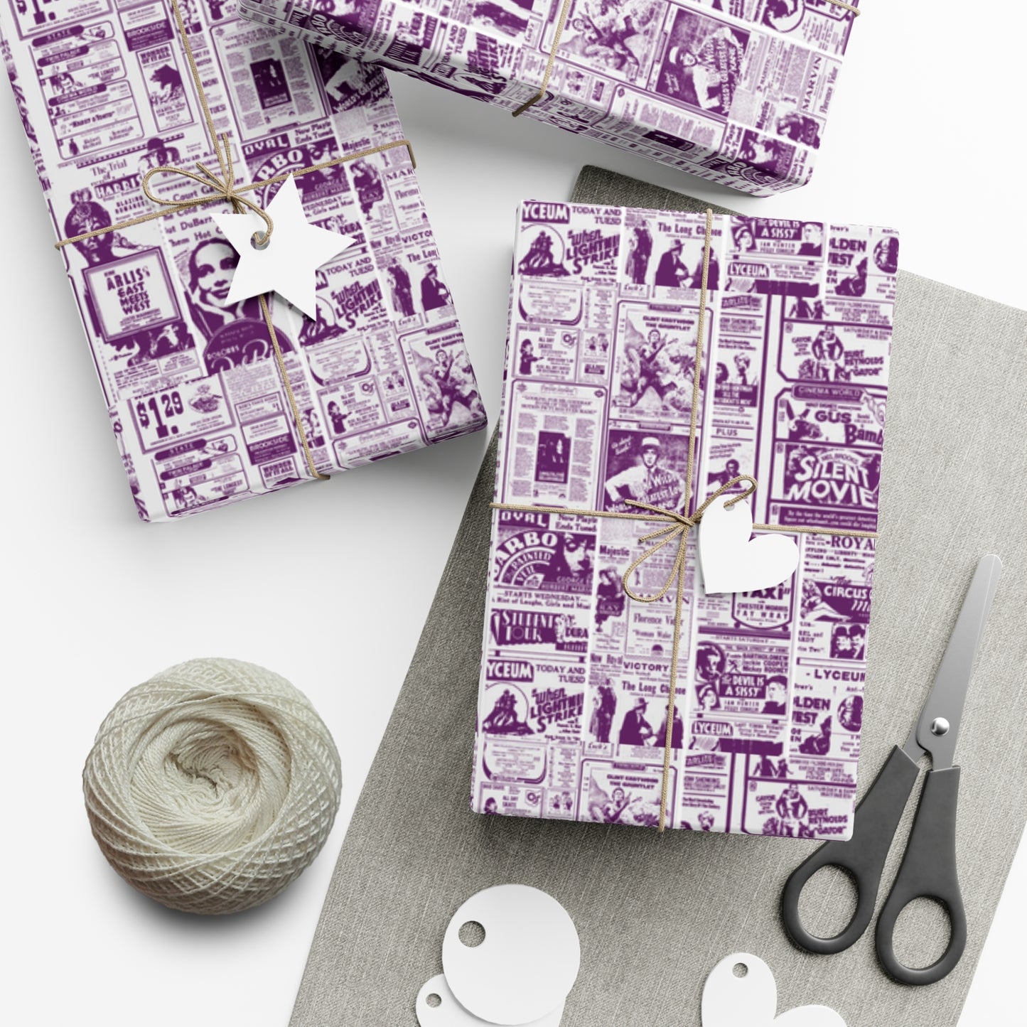 FINDLAY CINEMAS colorway Eggplant Gift Wrap