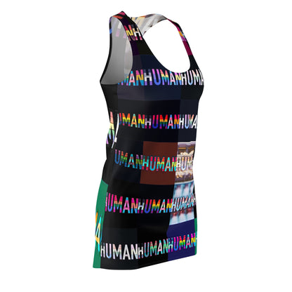 HUMAN Women's Cut & Sew Racerback Dress (AOP)