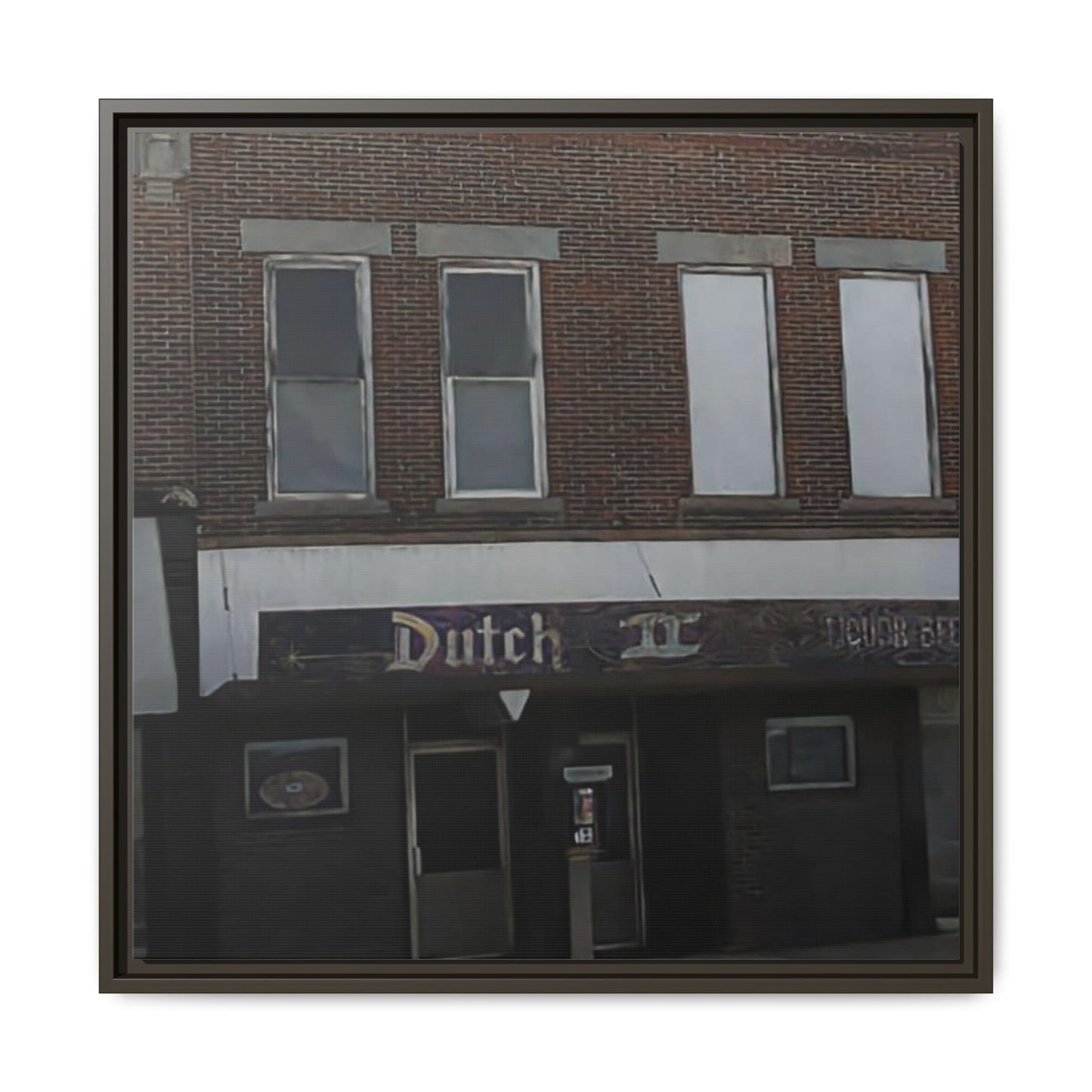 Dutch II Vintage Dutch Bar Framed Canvas Print - Retro Wall Art