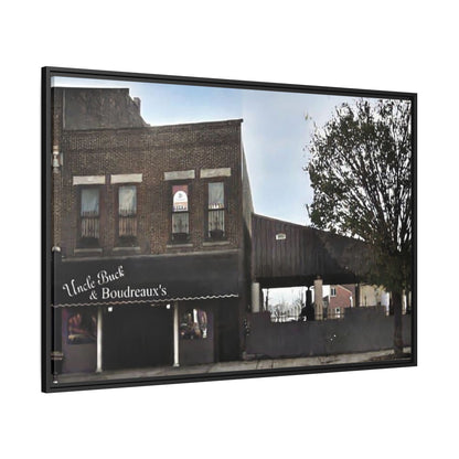 Uncle Buck & Boudreaux’s Framed Matte Canvas Art - Uncle Buck & Boudreaux's Street Scene Decor