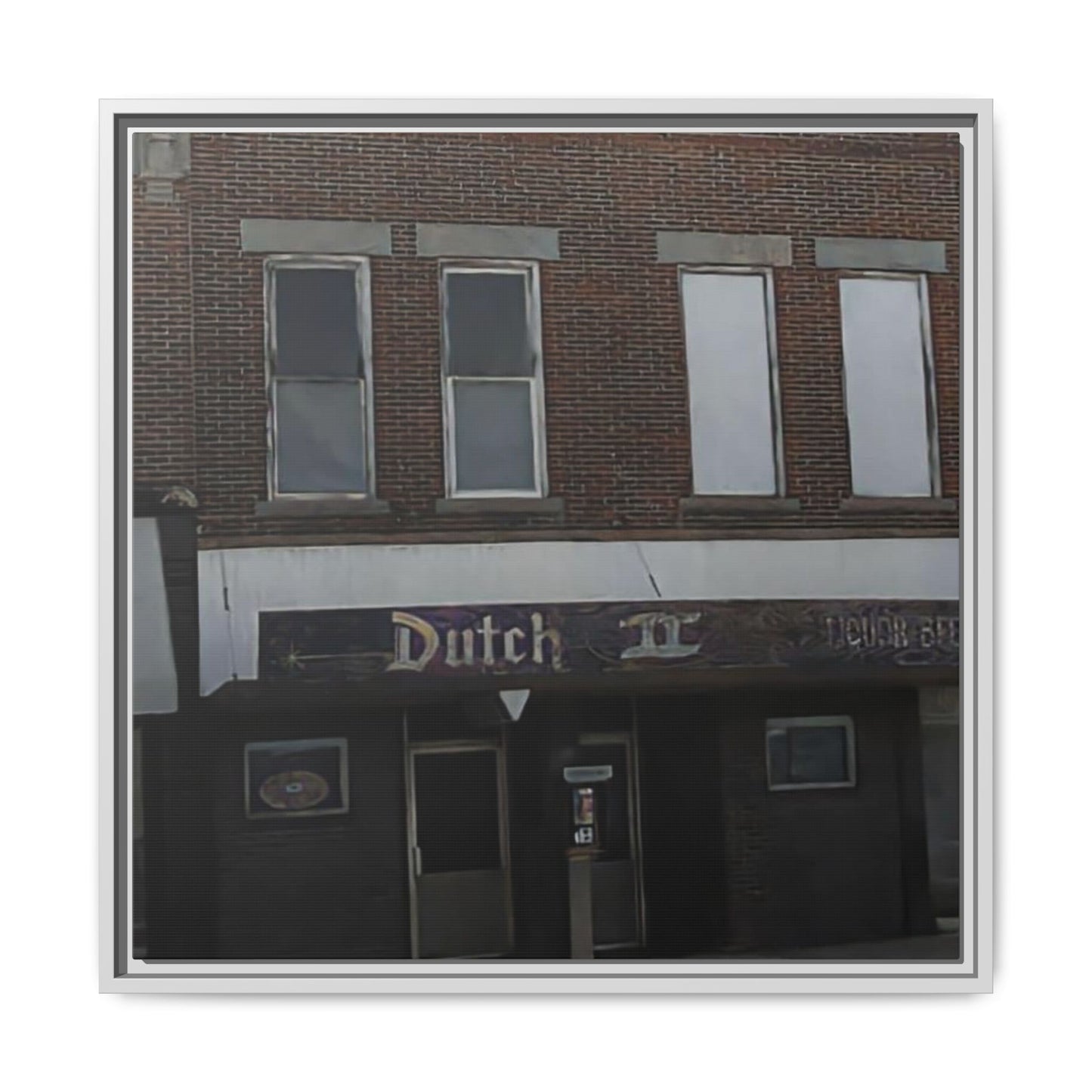 Dutch II Vintage Dutch Bar Framed Canvas Print - Retro Wall Art