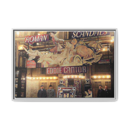 Roman Scandals Royal Theater Vintage Theater Framed Matte Canvas | Eddie Cantor Art