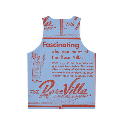 Rose Villa Unisex Tank Top (AOP)