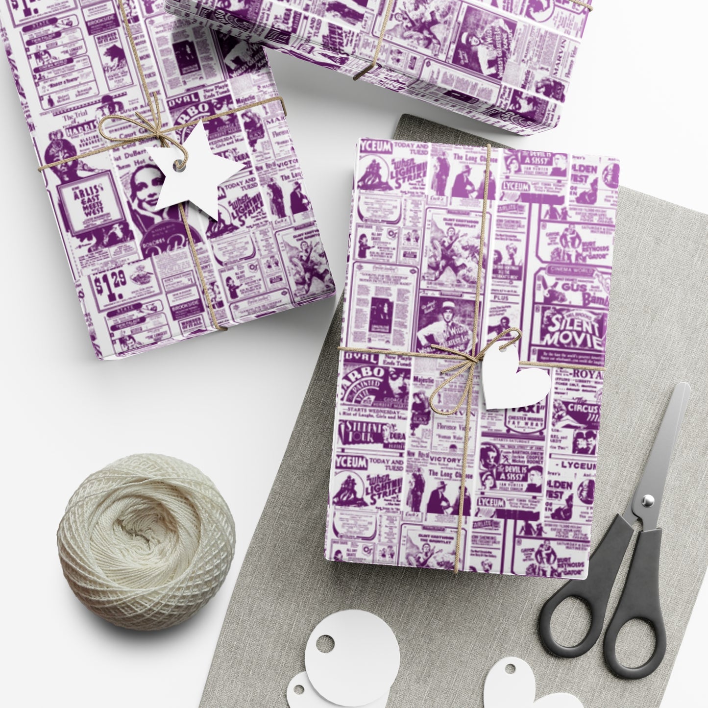 FINDLAY CINEMAS colorway Eggplant Gift Wrap