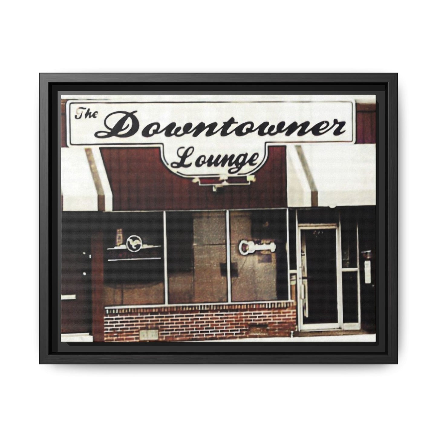 DownTowner Lounge Matte Canvas, Framed (Multi-color)