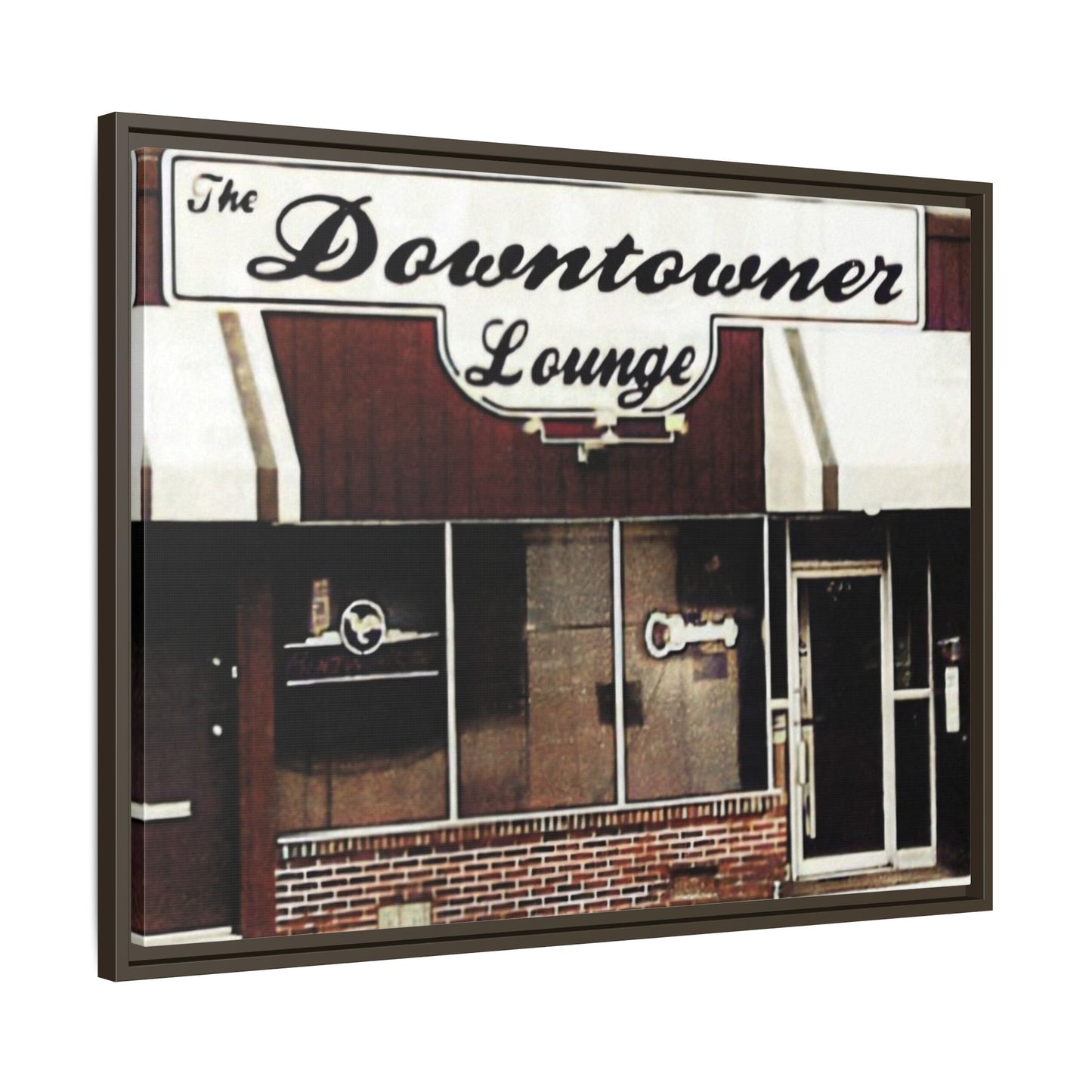 DownTowner Lounge Matte Canvas, Framed (Multi-color)