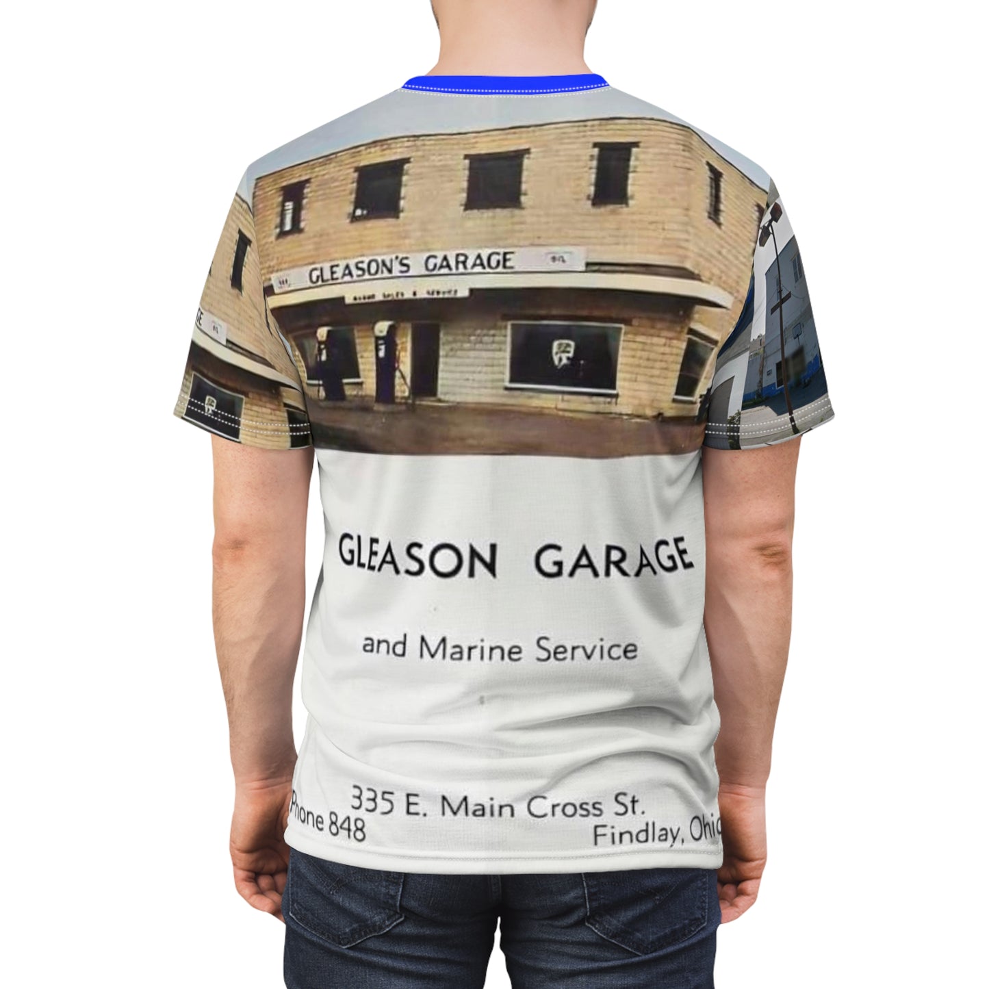 Gleason’s Garage Unisex Cut & Sew Tee (AOP)