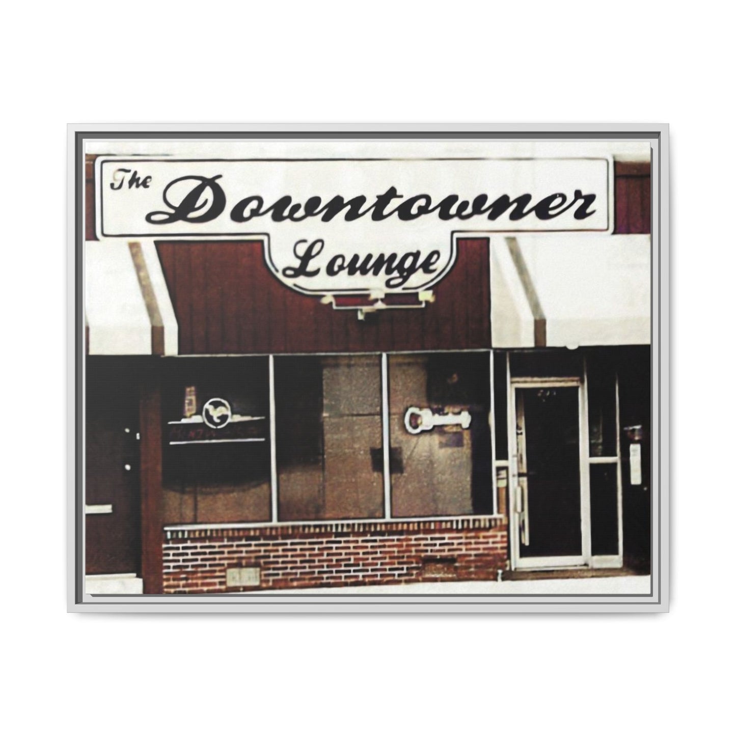 DownTowner Lounge Matte Canvas, Framed (Multi-color)